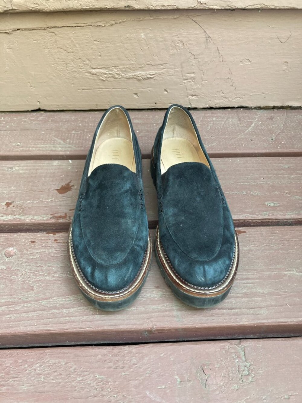 J.Jill black suede loafers size 9